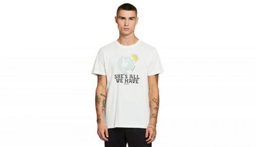 Dedicated T-shirt Stockholm All We Have Off-White biele 18278