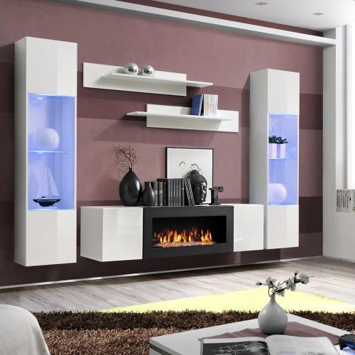 Obývacia stena + Biokrb Fly M3 + Skło biely