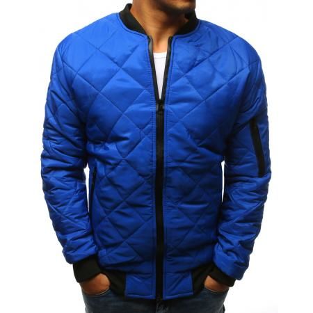 Pánska STYLE bunda prešívaná bomber jacket modrá