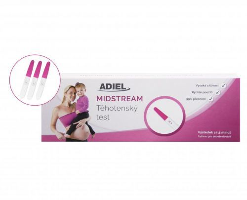 Adiel Midstream tehotenský test 3ks