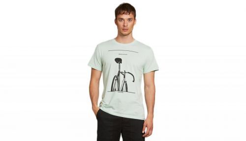 Dedicated T-shirt Stockholm Simplicity Bike Mint zelené 18282