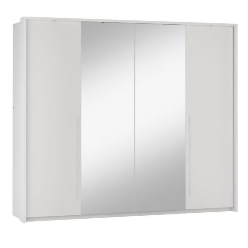 REMA 255 moderná šatníková skriňa, biela