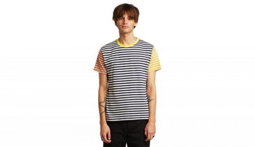 Dedicated T-shirt Stockholm Block Stripes Multi Color farebné 18549