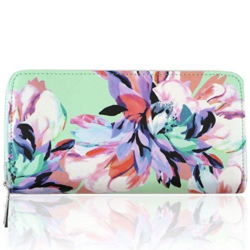 Peňaženka Flowers-Zelená KP7207