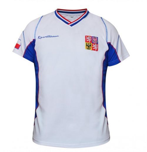 Futbalový dres ČR pánsky - biely, S