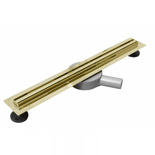 Odtokový žlab MEXEN FLAT 360 SLIM s otočným sifonem, zlatý, 70 CM