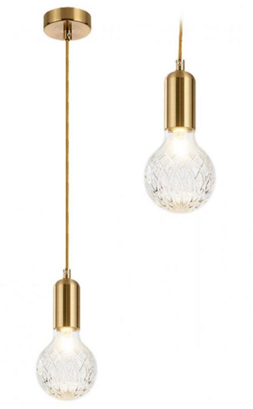 Stropní svítidlo Misha retro gold