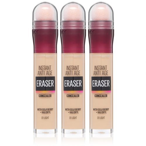 Maybelline Instant Anti Age Eraser tekutý korektor s aplikátorom 01 Light odtieň