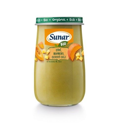 SUNAR BIO príkrm tekvica, zemiaky, olivový olej 180 g