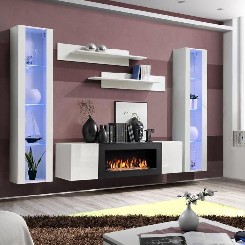 Obývacia stena + Biokrb Fly M2 + Skło Biały