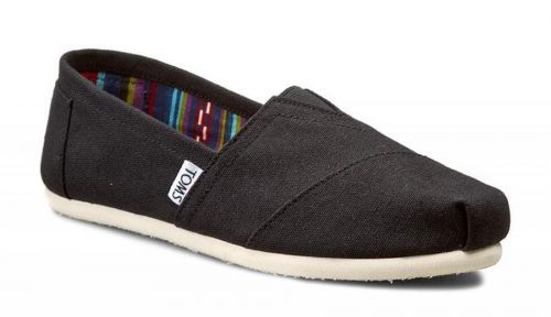 Toms Alpargatas Black Canvas čierne 10000869