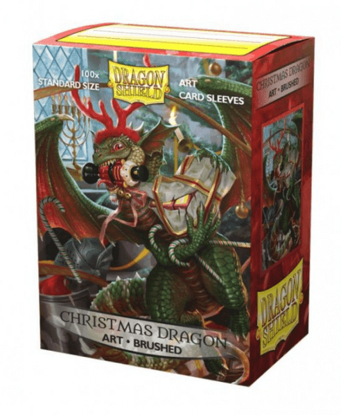 Dragon Shield Obaly na karty Dragon Shield Art Brushed Sleeves - Christmas Dragon – 100 ks