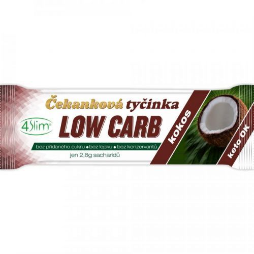 4SLIM Čakanková tyčinka Low Carb kokos 35 g