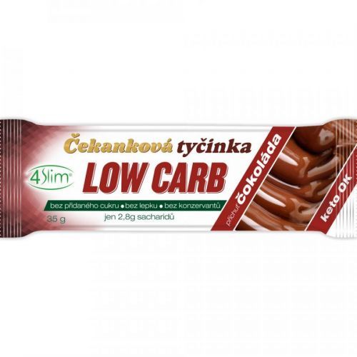 4SLIM Čakanková tyčinka Low Carb príchuť čokoláda 35 g