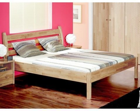 Posteľ Aura 180x200 cm, prírodný buk%