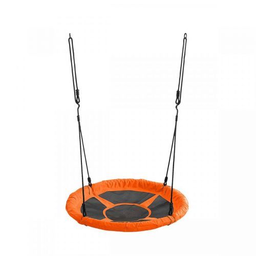 NABBI Nest detská hojdačka 65 cm čierna / oranžová
