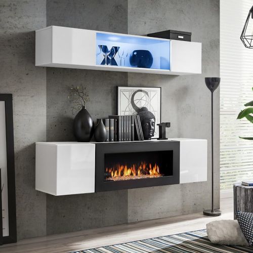 Obývacia stena + Biokrb  Fly N3 + Skło biely