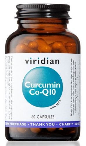 Viridian Curcumin Co-Q10 (Kurkumín a Koenzým Q10) 60 kapsúl