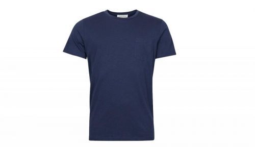 By Garment Makers Organic Tee Pocket modré GM111002-3096