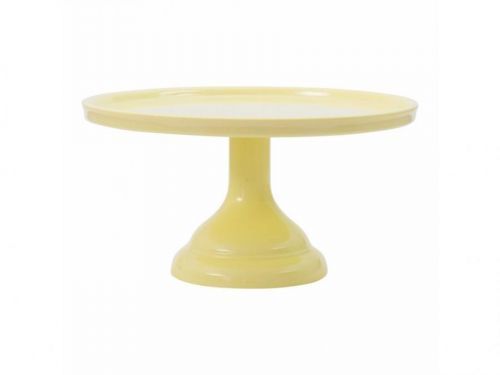 CakeSupplies Stojan na tortu a koláče - žltý malý 23,5 cm