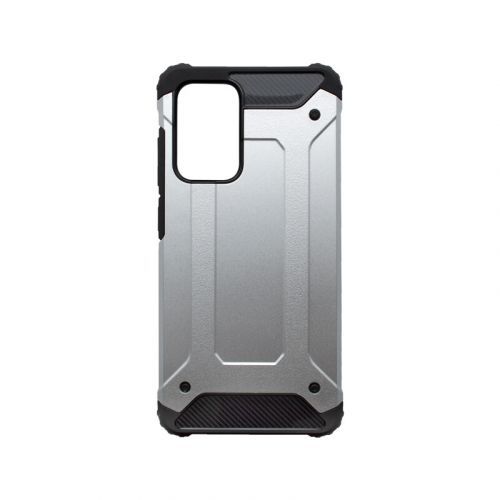 Samsung Galaxy A52 plastové puzdro, strieborná Military
