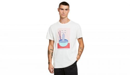 Dedicated T-shirt Stockholm Noodle Off-White biele 18238