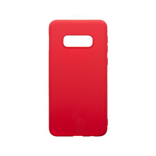 Samsung Galaxy S10e červené gumené puzdro, matné