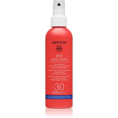 Apivita Bee Sun Safe ochranné opaľovacie mlieko v spreji SPF 30 200 ml