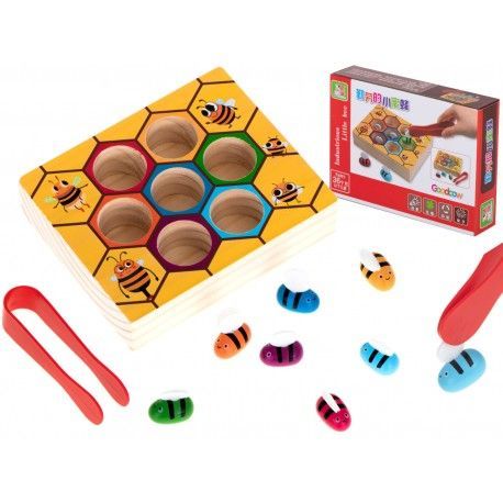 6519 Montessori - vzdelávacia hra - včely, včielky, včeličky