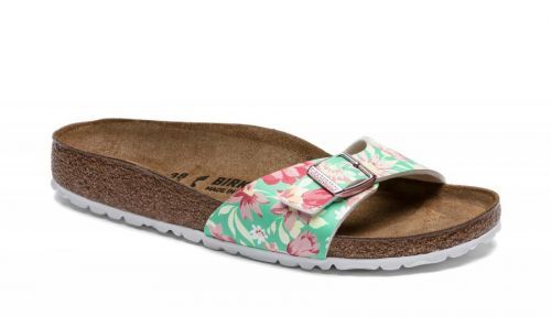 Birkenstock Madrid Supernatural Flowers Emerald Narrow ružové 1016772