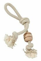 Hračka pes Preťahovadlo WILD Mix s pútkom Zolux