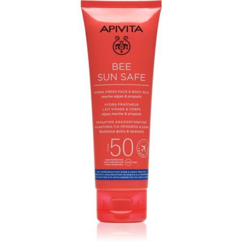 Apivita Bee Sun Safe opaľovacie mlieko na tvár a telo SPF 50 100 ml