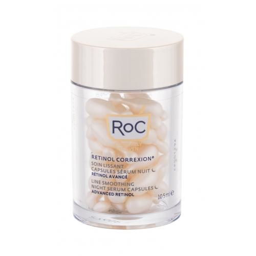 RoC Retinol Correxion Line Smoothing Advanced Retinol Night Serum Capsules 10,5 ml pleťové sérum na veľmi suchú pleť; výživa a regenerácia pleti