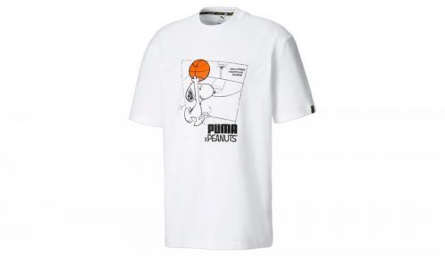 Puma x Peanuts Man's Tee biele 530616-02