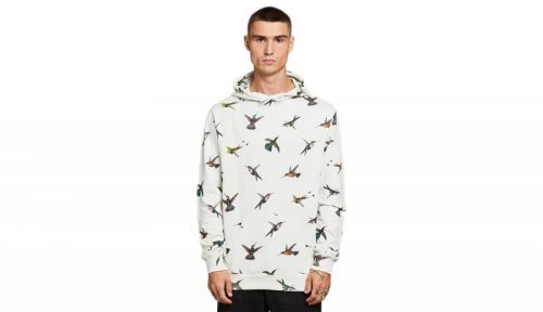 Dedicated Hoodie Falun Hummingbirds Off-White oranžové 18253