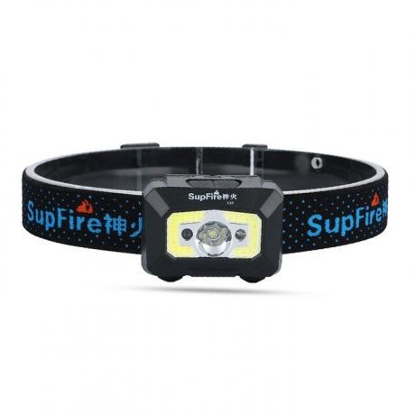 Supfire X30 LED čelovka s bezkontaktným spínačom, čierna (X30)
