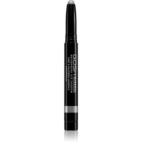 Gosh Mineral Waterproof dlhotrvajúce očné tiene v ceruzke vodeodolné odtieň 006 Metallic Grey 2,5 g