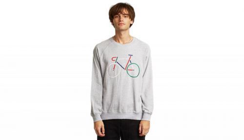 Dedicated Sweatshirt Malmoe Color Bike Grey Melange šedé 16348