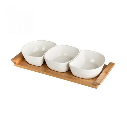 Altom Servírovacie misky na podnose Bamboo