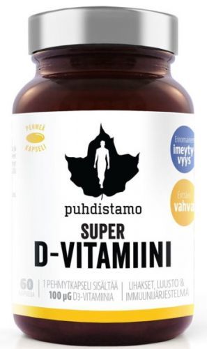 Puhdistamo Super Vitamín D 4000 iu 60 kapsúl