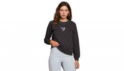 Dedicated Sweatshirt Ystad Raglan Hummingbird Charcoal farebné 18327