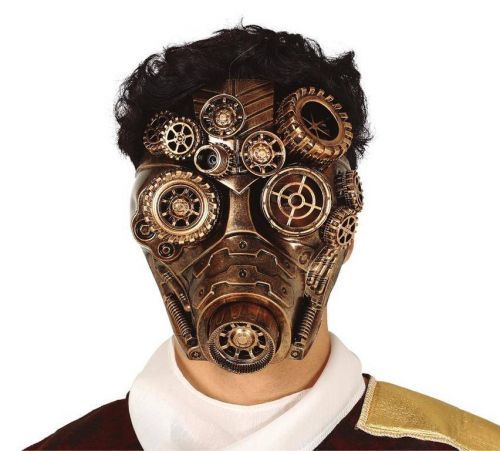 Guirca Maska - Zlatá v štýle Steampunk