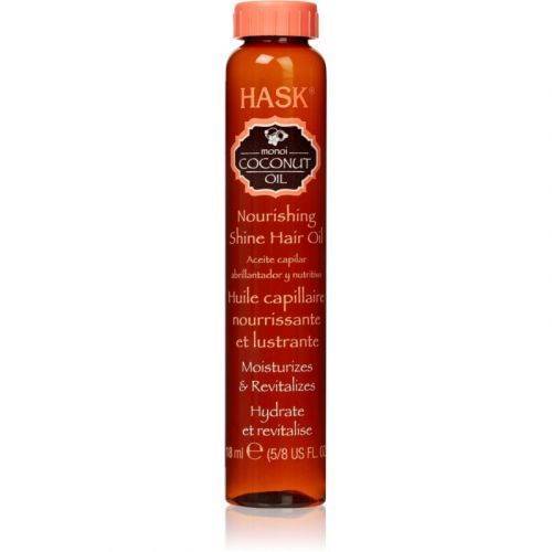 HASK Monoi Coconut Oil skrášľujúci olej na lesk a hebkosť vlasov 18 ml
