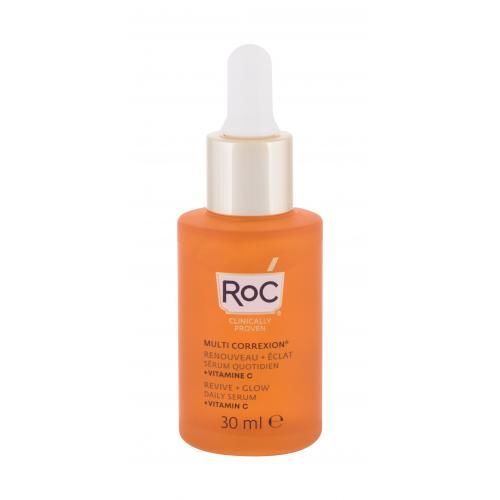 RoC Multi Correxion Revive + Glow 30 ml pleťové sérum pre ženy na veľmi suchú pleť; proti vráskam; na rozjasnenie pleti; spevnenie a lifting pleti