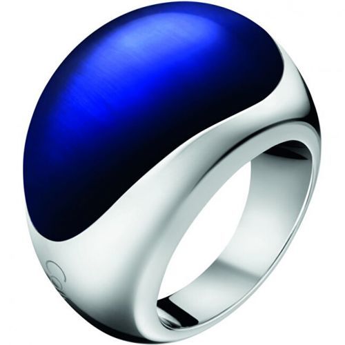 Calvin Klein Oceľový prsteň s kameňom Ellipse KJ3QLR0201 52 mm