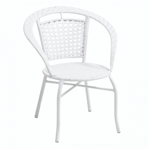 Zahradní křeslo, bílá, JENAR