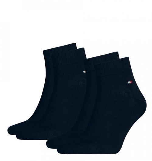 TOMMY HILFIGER - 2PACK TH men dark navy quarter ponožky