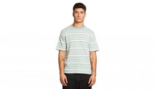 Dedicated Short Sleeve Knitted T-shirt Husum Mint zelené 18540