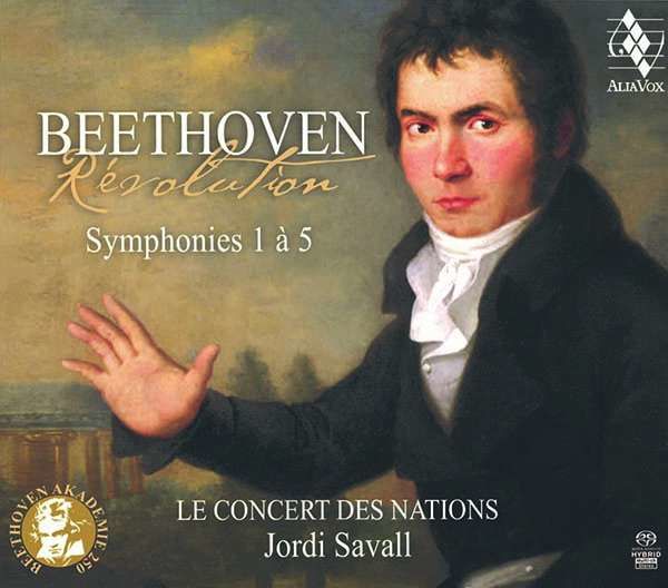 CD LE CONCERT DES NATIONS - BEETHOVEN REVOLUTION SYMPHONIES 1-5