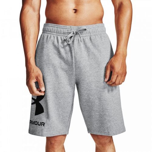 Under Armour Rival Fleece Big Logo Shorts Gray/ Black